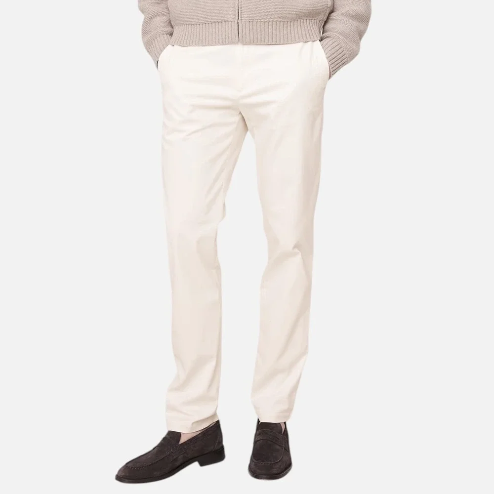 Banana Republic Rapid Movement Chino Slim 40x32 Off White Stretch Pants NWT